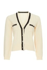 Cable Knit Cardigan by Sandro Rent the Runway at Rent the Runway